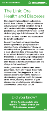 oral health and diabetes facts