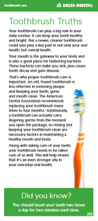 toothbrush information